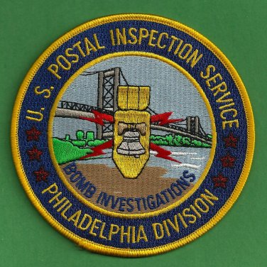 U.S. Postal Service Philadelphia Bomb Investigations Patch