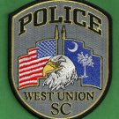 West Union South Carolina Police Patch
