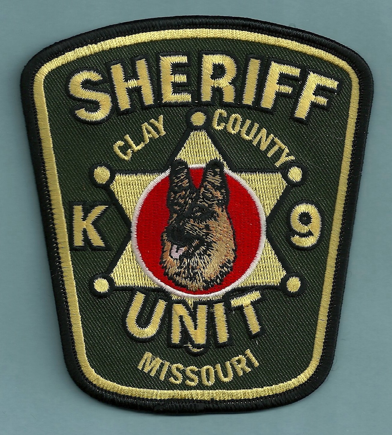CLAY COUNTY MISSOURI SHERIFF K-9 UNIT POLICE PATCH