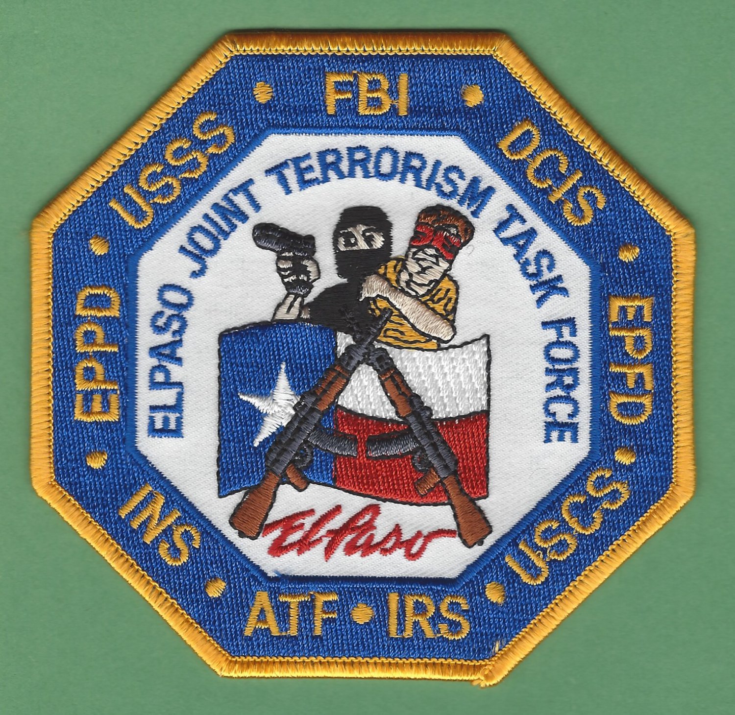 FBI El Paso Texas Joint Terrorism Task Force Patch