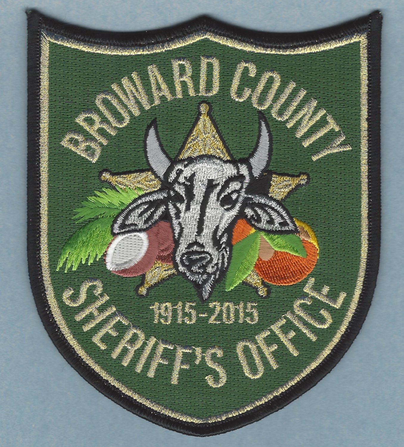 Broward County Sheriff Florida 100th Anniversary Police Patch