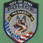 Alma Georgia Police K-9 Unit Patch
