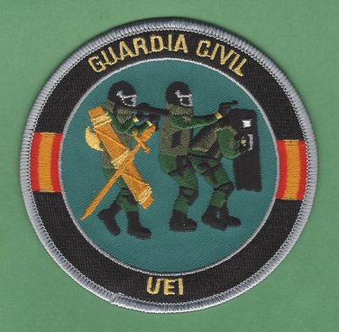 Spain Guardia Civil UEI SWAT Team Police Patch