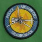 Graubunden Switzerland Police Air Support Helicopter Patch