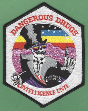 DEA Drug Enforcement Administration Dangerous Drugs Intelligence Unit Patch