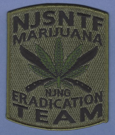 DEA New Jersey State Narcotics Task Force Police Patch