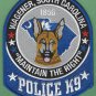 Wagener South Carolina Police K-9 Unit Patch