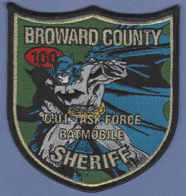Broward County Sheriff Florida DWI Task Force Police Patch