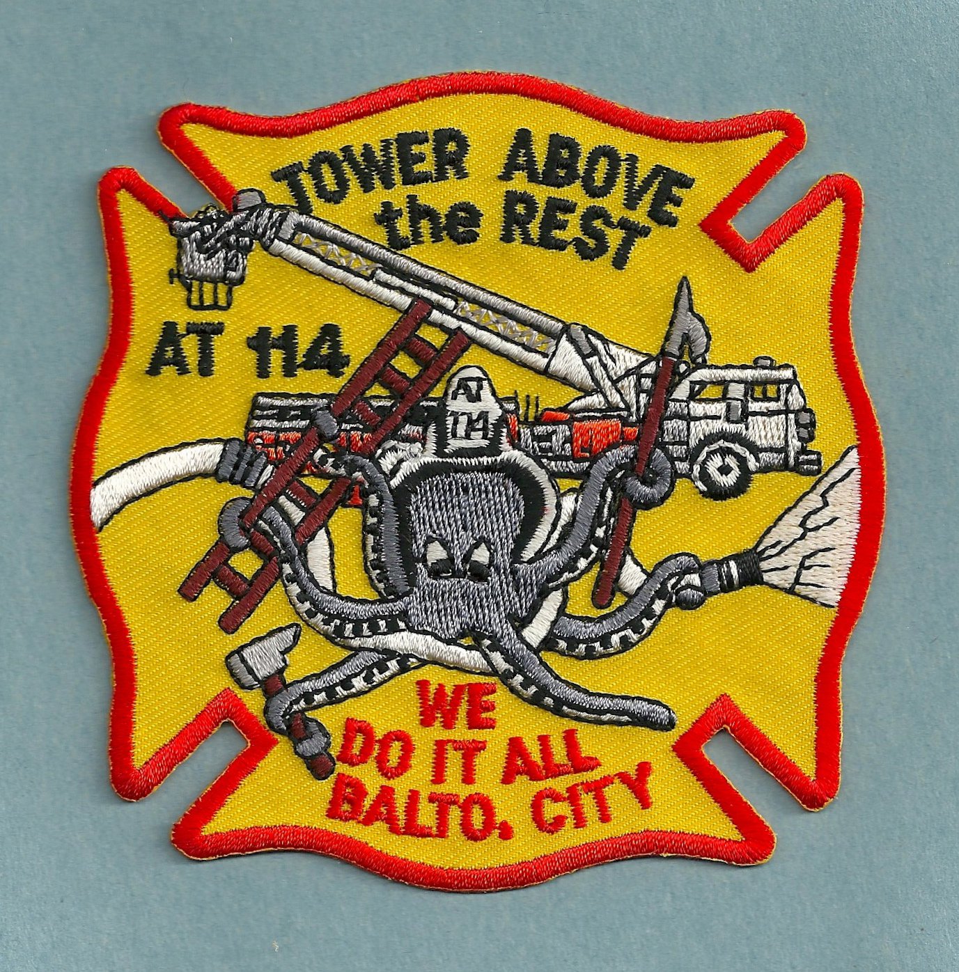 Baltimore City Fire Department Aerial Tower Company 114 Fire Patch