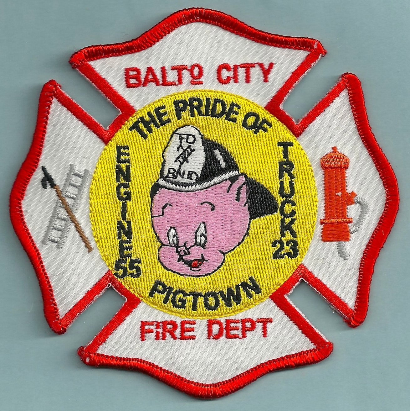 Baltimore City Fire Department Engine 55 Truck 23 Fire Company Patch