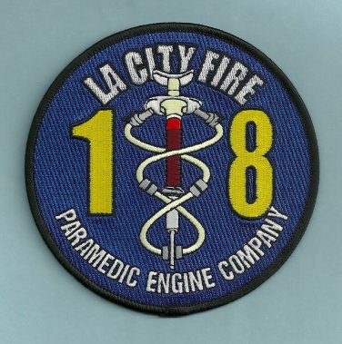 Los Angeles City Fire Department Paramedic Engine Company 18 Fire Patch