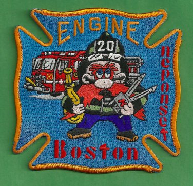 Boston Fire Department Engine Company 20 Fire Patch
