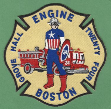 Boston Fire Department Engine Company 24 Fire Patch