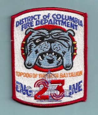 District of Columbia Fire Department Engine Company 23 Fire Patch