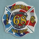 Chicago Fire Department Engine Company 68 Fire Patch