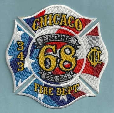 Chicago Fire Department Engine Company 68 Fire Patch