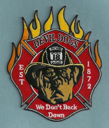 Chicago Fire Department Engine Company 18 Fire Patch
