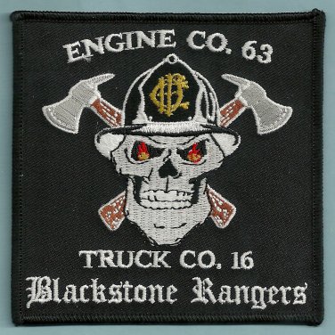 Chicago Fire Department Engine 63 Truck 16 Fire Company Patch