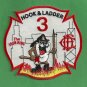 Chicago Fire Department Hook & Ladder Company 3 Patch