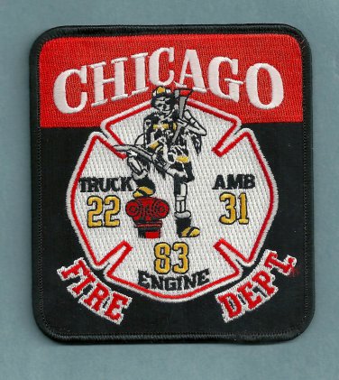 Chicago Fire Department Engine 83 Truck 22 Fire Company Patch