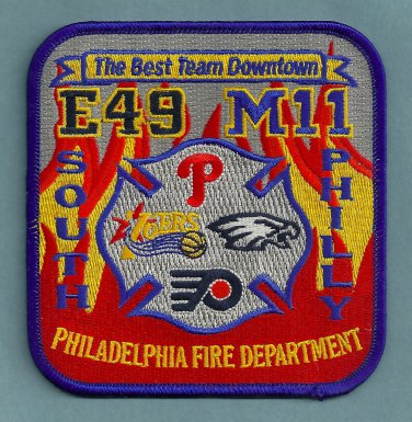 Philadelphia Fire Department Engine 49 Medic 11 Company Patch