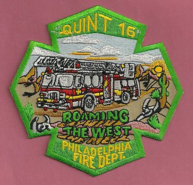 Philadelphia Fire Department Quint Company 16 Patch
