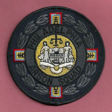 Philadelphia Fire Department Arson Investigation Squad Patch