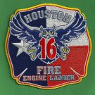 Houston Fire Department Station 16 Company Patch