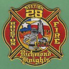Houston Fire Department Station 28 Company Patch Houston Fire Department Station 28 Company Patch