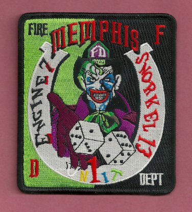 Memphis Fire Department Engine 7 Snorkel 13 Company Patch