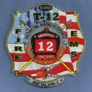Memphis Fire Department Truck Company 12 Patch Memphis Fire Department Truck Company 12 Patch