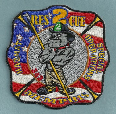 Memphis Fire Department Rescue Company 2 Patch