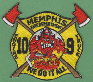Memphis Fire Department Engine 10 Truck 9 Company Patch