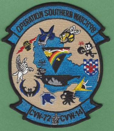 CVN-72 USS ABRAHAM LINCOLN 1998 OPERATION SOUTHERN WATCH PATCH