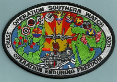 CVN-65 USS ENTERPRISE 2001 OPERATION SOUTHERN WATCH CRUISE PATCH