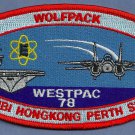 CVN-65 USS ENTERPRISE WESTPAC 1998 WOLFPACK CRUISE PATCH