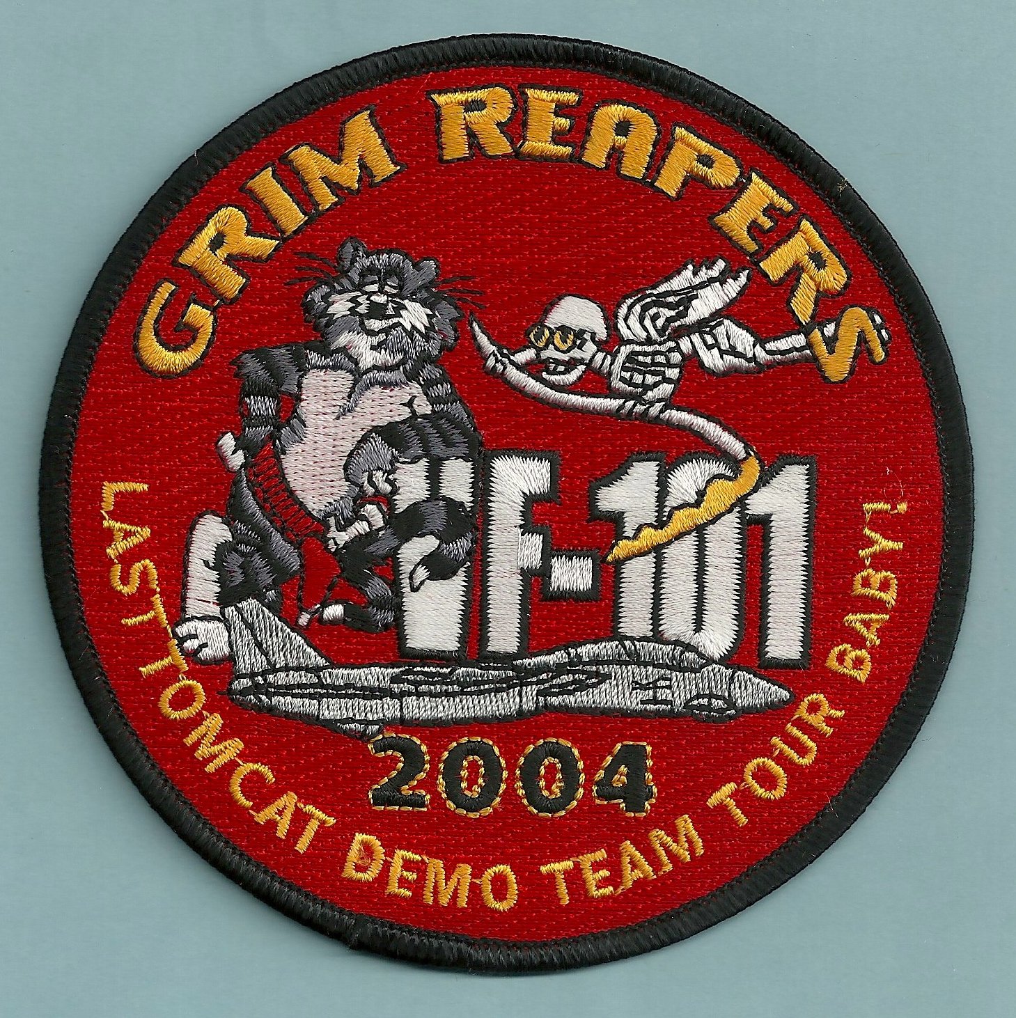 VF-101 GRIM REAPERS FIGHTER SQUADRON 2004 DEMO TEAM TOUR PATCH