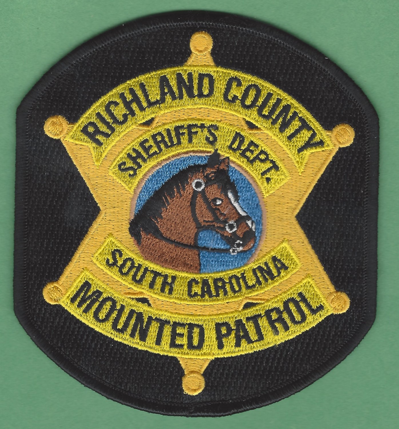 Richland County Sheriff South Carolina Mounted Patrol Police Patch