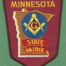 Minnesota State Patrol Masonic Lodge Police Patch