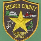 Becker County Sheriff Minnesota Police Patch