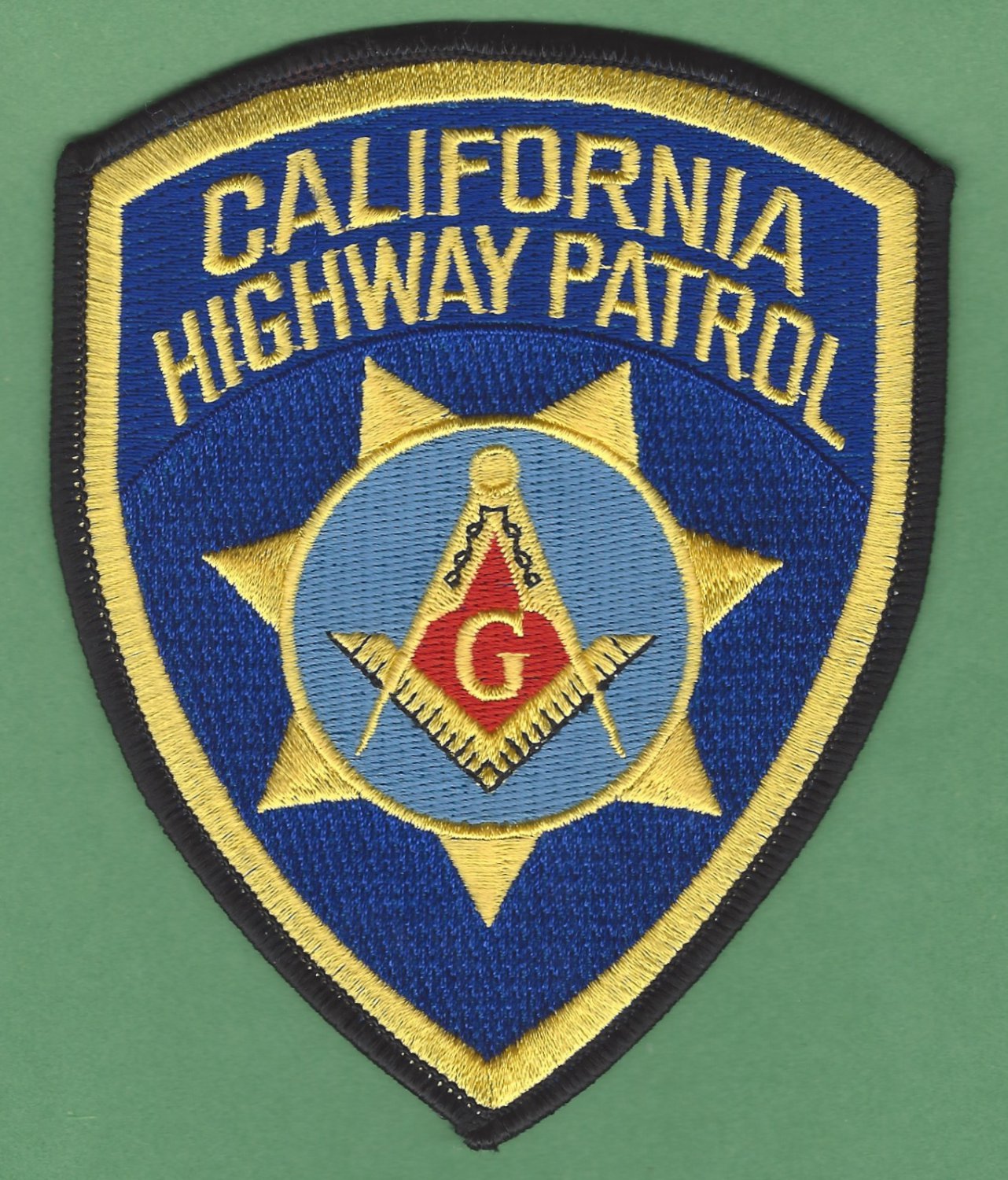 California Highway Patrol Masonic Lodge Police Patch