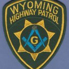 Wyoming Highway Patrol Masonic Lodge Police Patch