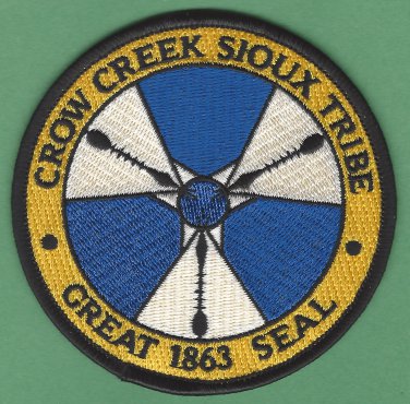 Crow Creek Sioux Tribal Seal Patch