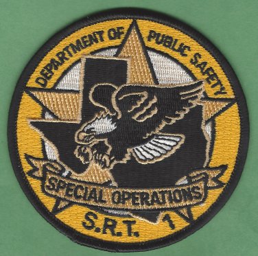 Texas Rangers Public Safety Special Response Team Police Patch