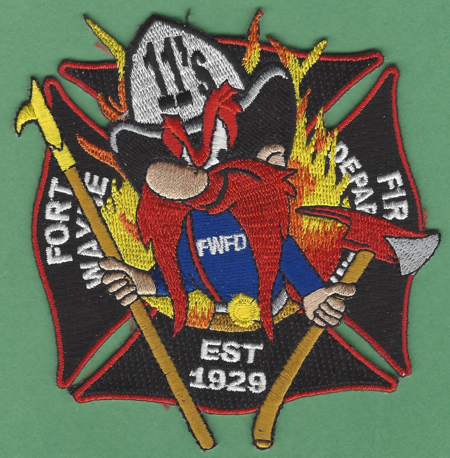 Fort Wayne Fire Department Station 11 Company Patch Yosemite Sam