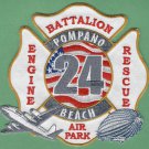 Pompano Beach Airpark Florida Broward County Fire Rescue 24 Patch ARFF
