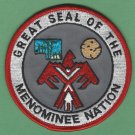 Menominee Nation Wisconsin Tribal Seal Patch Menominee Nation Wisconsin Tribal Seal Patch