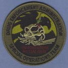 DEA Drug Enforcement Administration Special Operations Team Patch Green