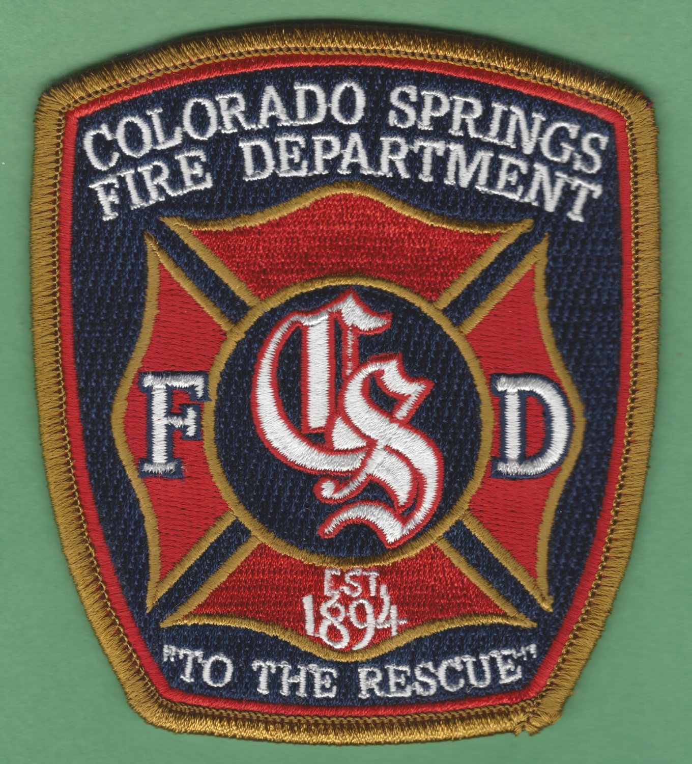 Colorado Springs Colorado Fire Patch