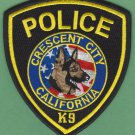 Crescent City California Police K-9 Unit Patch